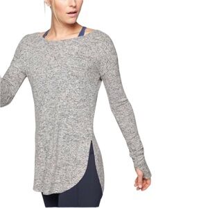 Athleta Heathered Gray Long Sleeve Top